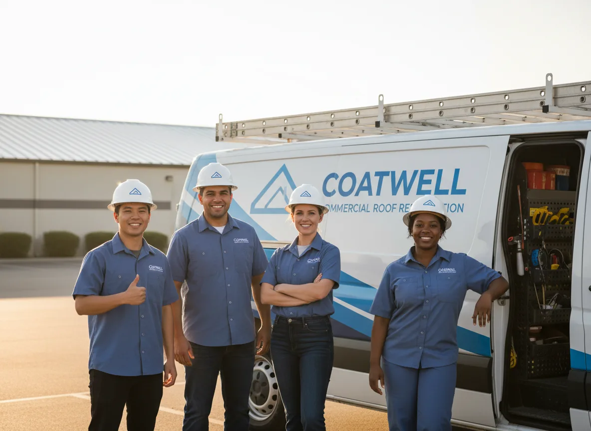 Commercial roof coating company in Hines, IL